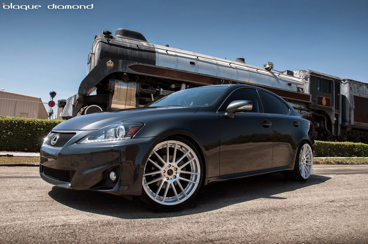 Lexus IS250 Fitted with 20 Inch BD-4 Wheels in Silver Polish