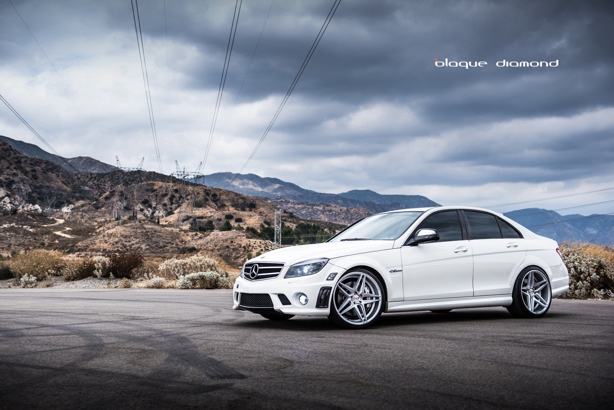 2010 Mercedes C63 AMG Fitted With 20 Inch BD-8’s in Silver