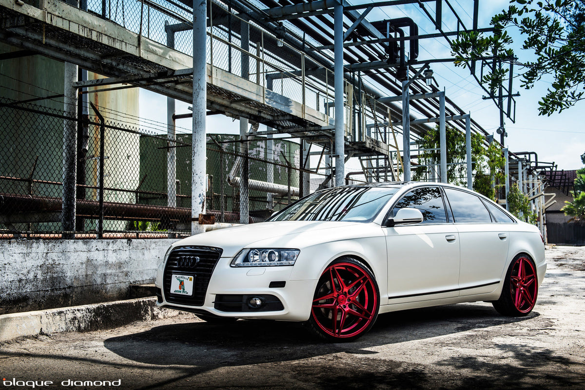 Miami Heat Star Gets 22 inch BD-8’s in Candy Red Fitted to His 2011 Audi A6