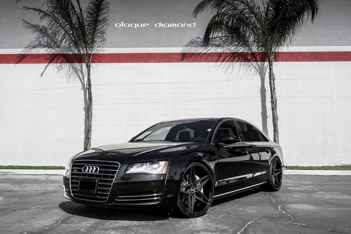 2011 Audi A8 Fitted with 22 Inch BD-8’s in Two Tone Black