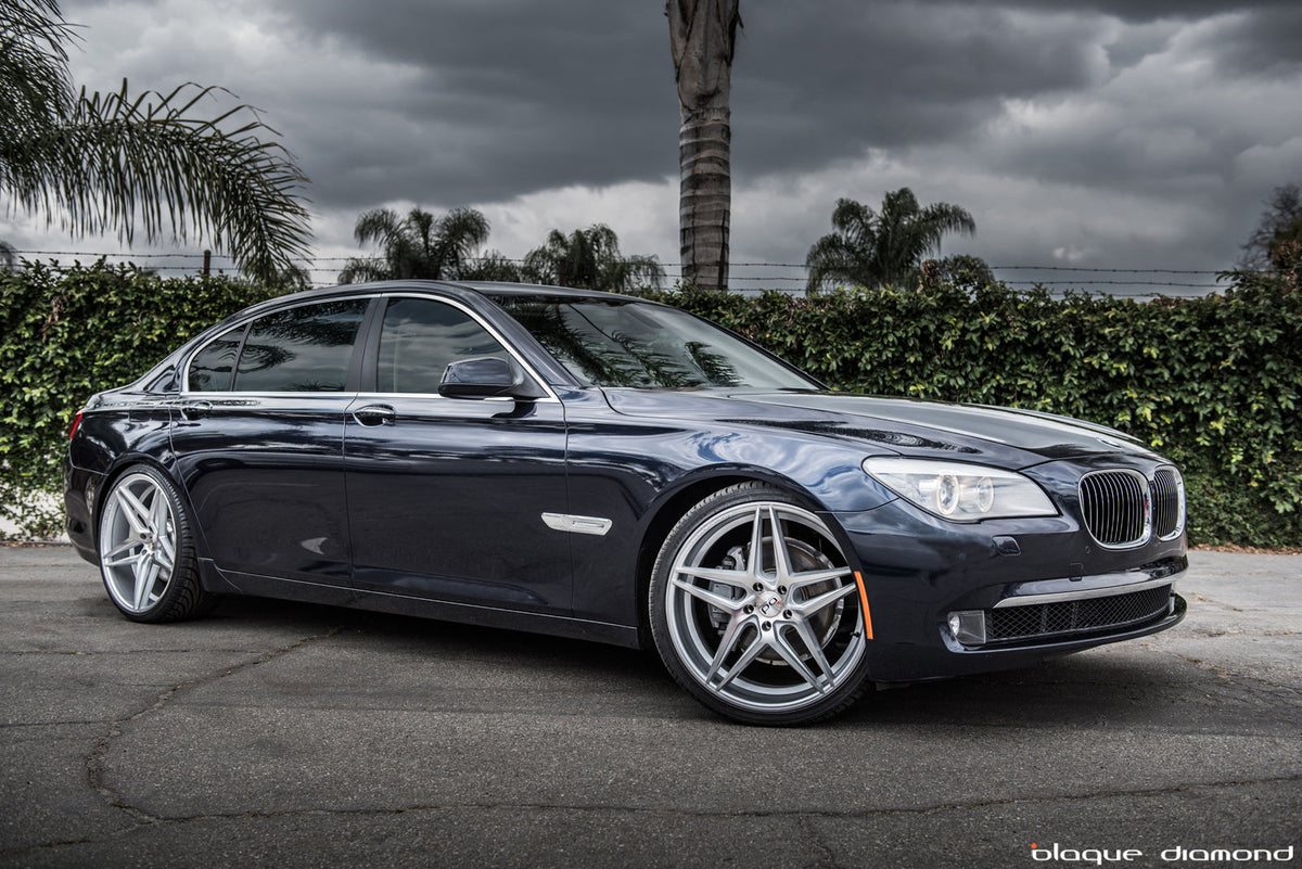 2012 BMW 740i Fitted With 22 Inch BD-8’s in Silver With Polished Face