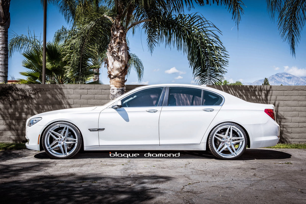 2012 BMW 7 Series with 22 Inch BD-8’s in Silver Polish