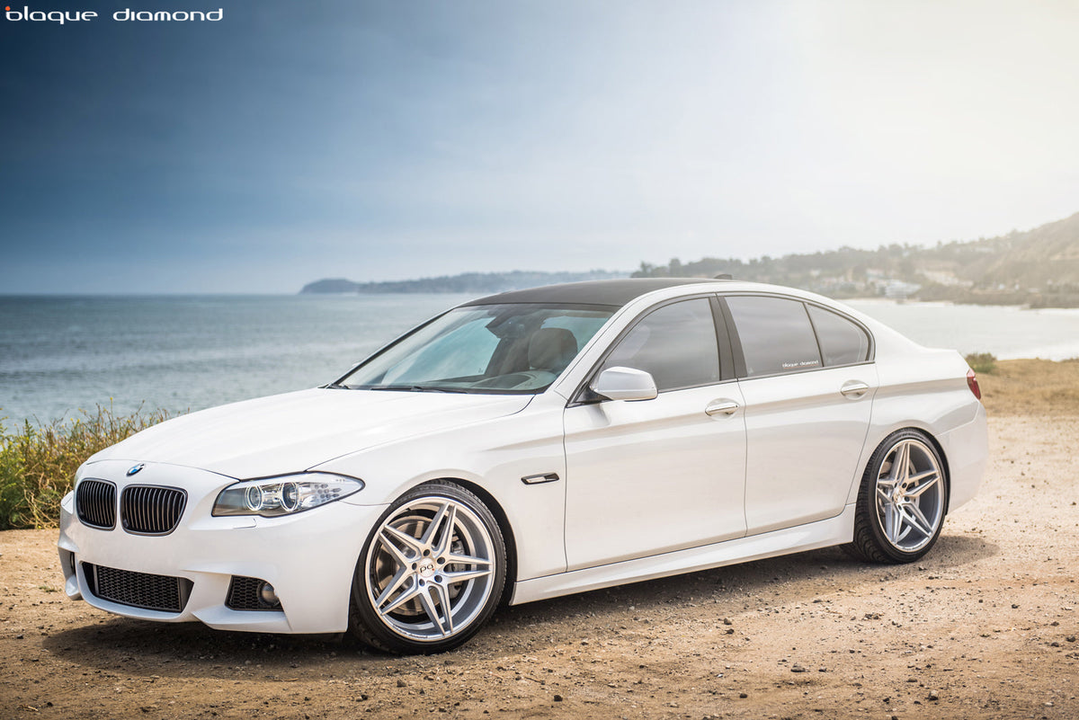 2013 BMW 5 Series with 20 Inch BD-8’s in Silver Polish