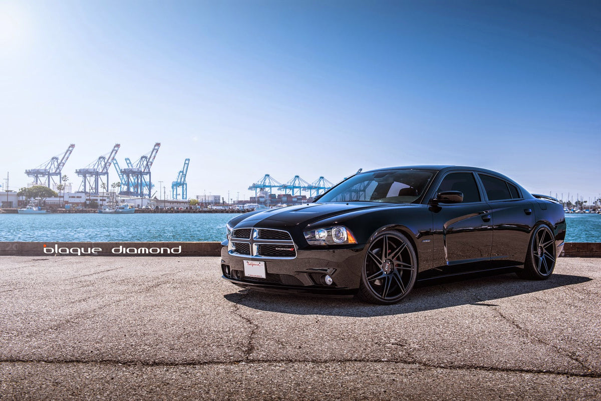 2013 Dodge Charger with 22 Inch BD-1’s in Matte Black