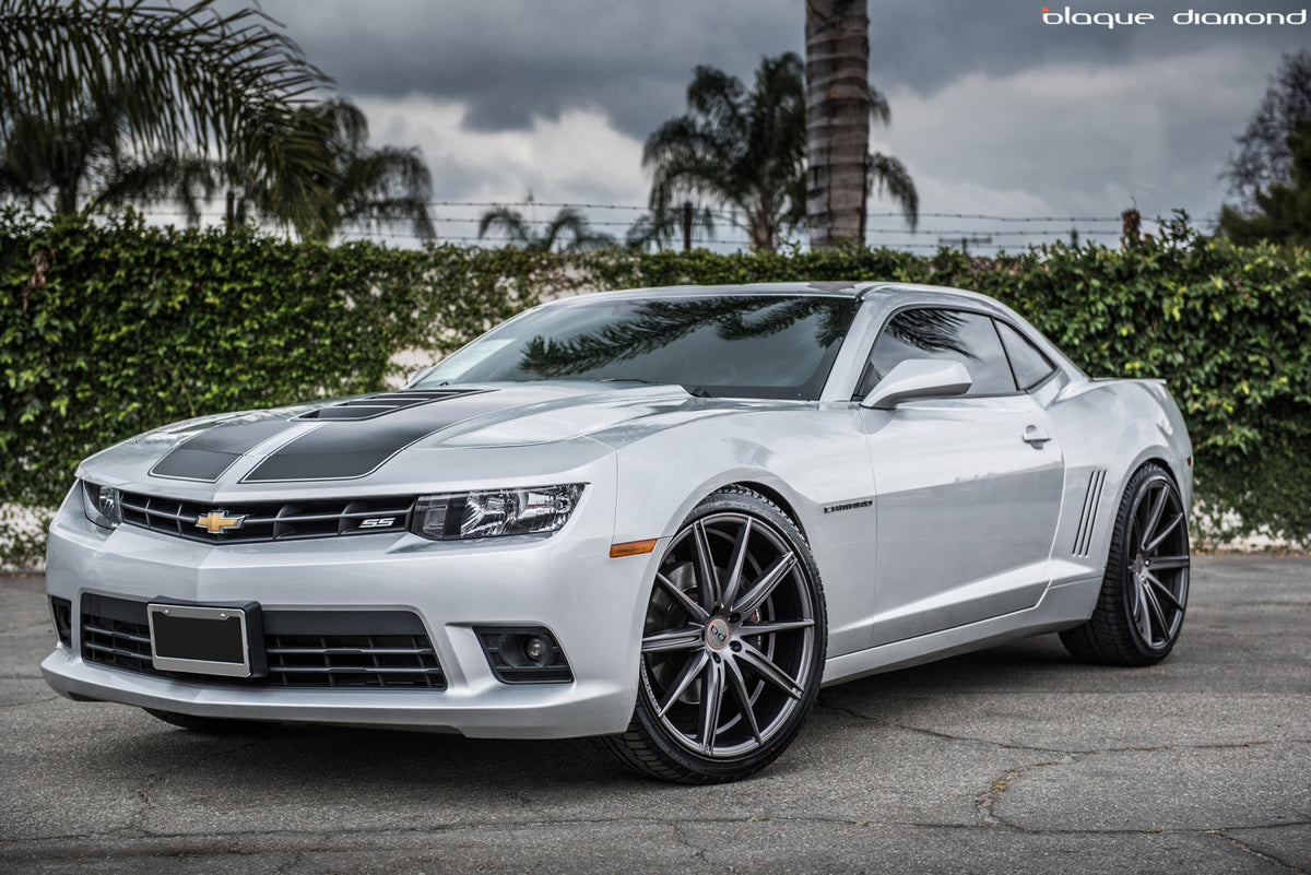 2014 Chevy Camaro Fitted with 22 Inch BD-9’s in Matte Graphite