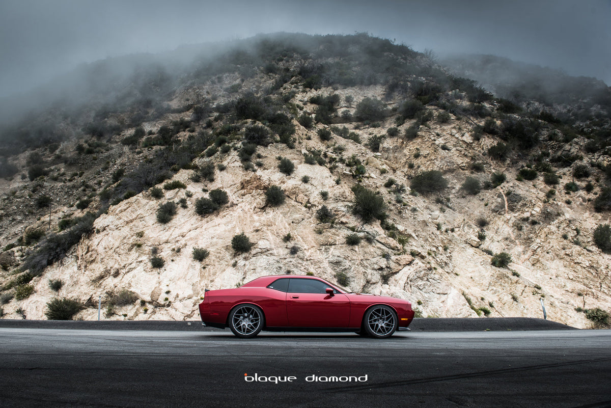 2014 Dodge Challenger with 22-Inch Blaque Diamond BD-3 Wheels