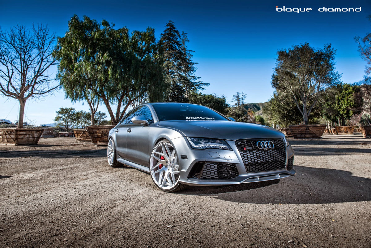 2015 Audi RS7 with 22 Inch BD-3’s in Silver Polished