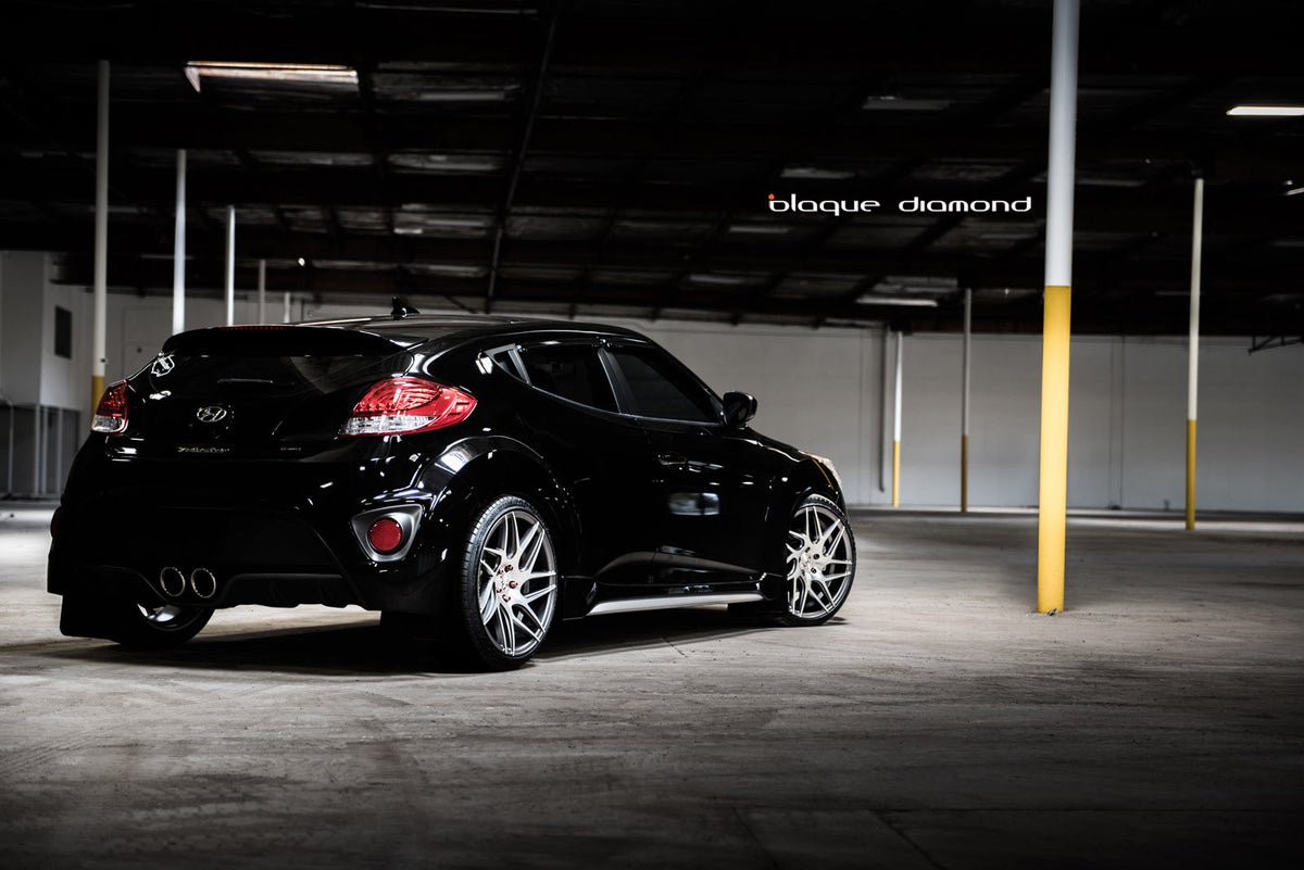 2015 Hyundai Veloster Fitted With 19 Inch BD-3’s in Graphite Machine Face