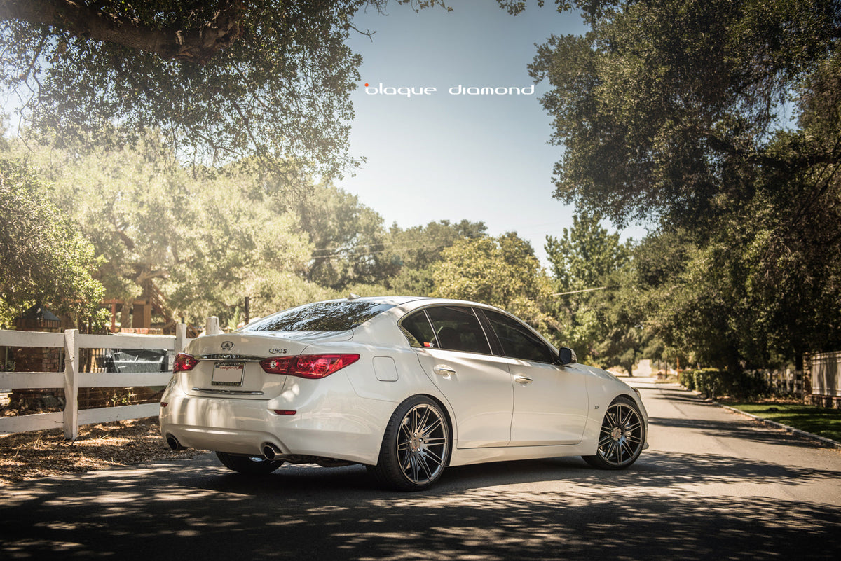 2015 Infiniti Q50S Fitted with 20 Inch BD-2’s in Matte Graphite