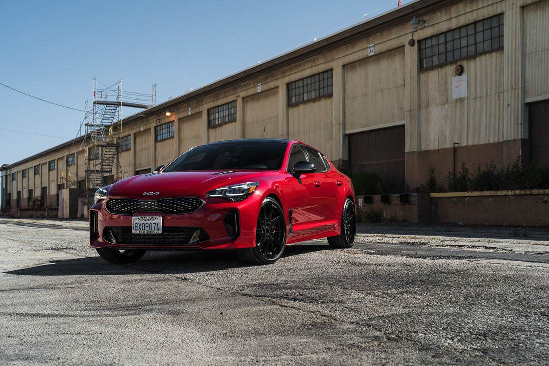 A Kia Has Never Looked This Good: Kia Stinger GT on 20″ Blaque Diamond BD-F20 Custom Wheels