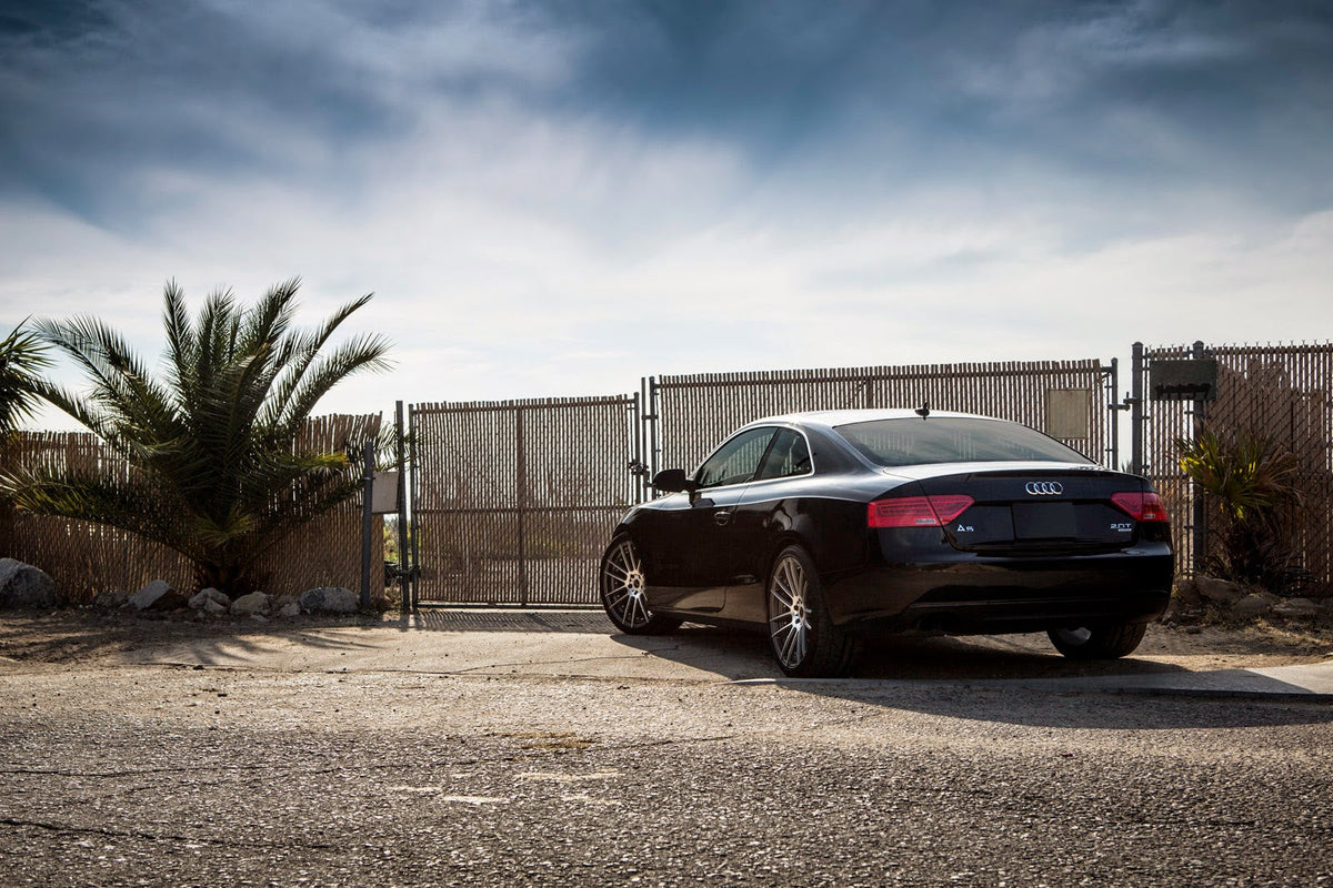 2013 Audi A5 Coupe with 20inch Staggered Matte Graphite/Machined Face BD-4