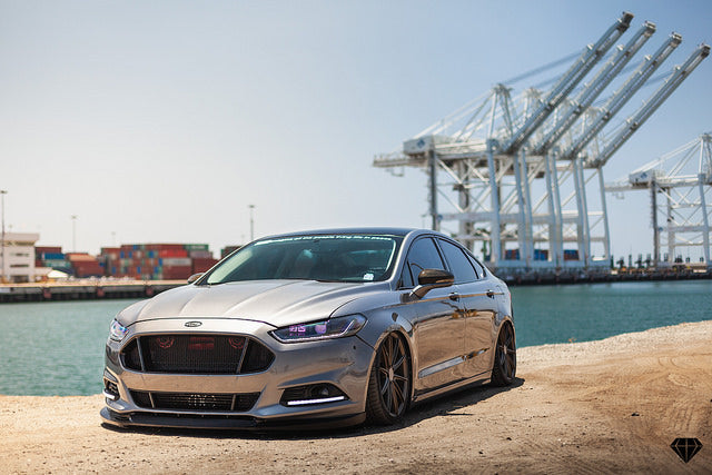 2013 Ford Fusion fitted with 20″ Blaque Diamond BD-11s in Antique Bronze