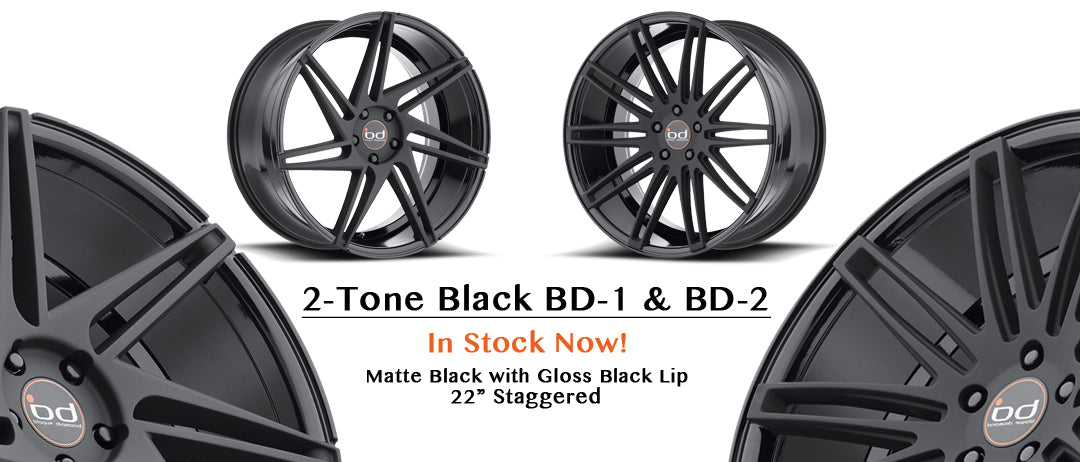 BD-1 and BD-2 in Two Tone Matte Black in STOCK NOW!