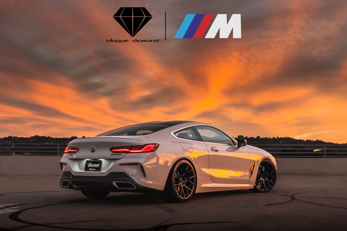 2019 BMW M850i on 20″ Blaque Diamond BD-F18 in Gloss Black