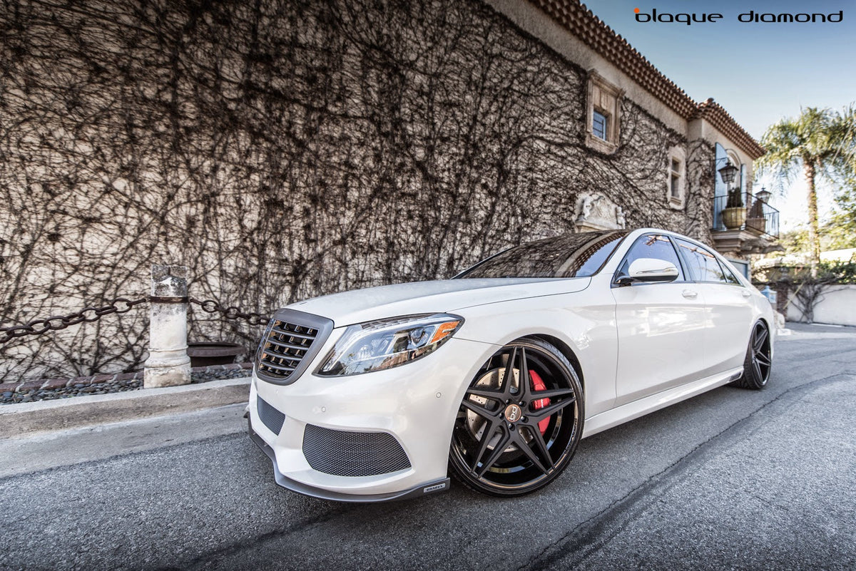 Introducing the new BD-8 Wheel Fitted on a Mercedes S-Class in Two Tone Black
