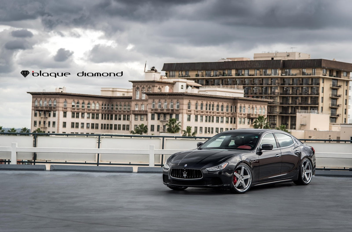 2016 Maserati Ghilbi Fitted With 22 Inch BD-21’s in Silver w/ Chrome SS Lip