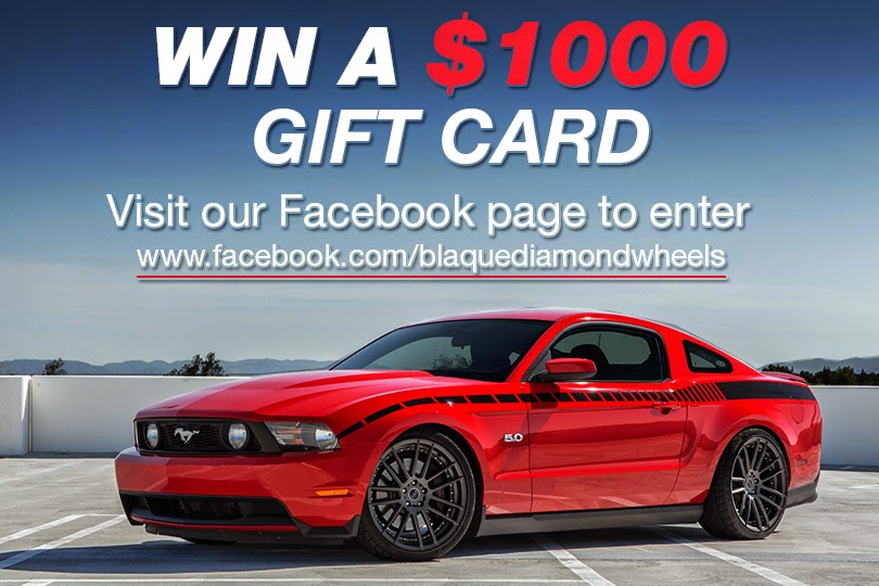 WIN a $1000 Gift Card to Blaque Diamond Wheels