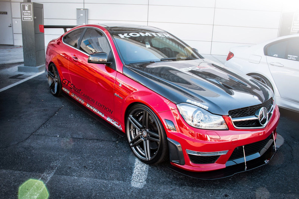 2014 Mercedes with 20 Inch BD-6 Wheels in Full Matte Graphite
