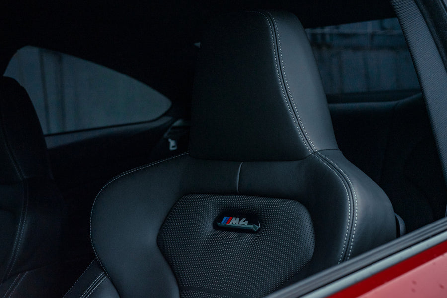A 2018 BMW M4 on 20 Inch Blaque Diamond BD-F18 Gloss Black Wheels