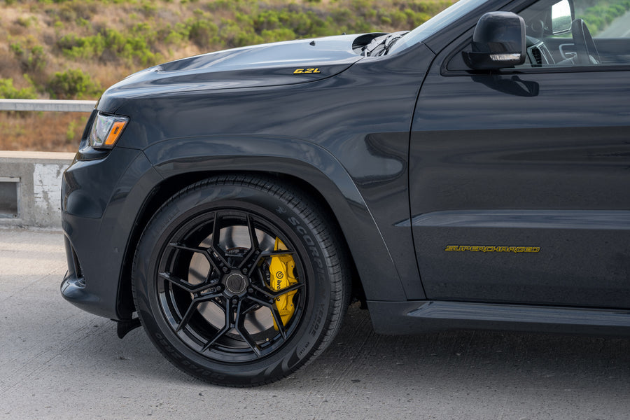 2018 Jeep Grand Cherokee Trackhawk on Blaque Diamond BD-F25 Wheels in Gloss Black