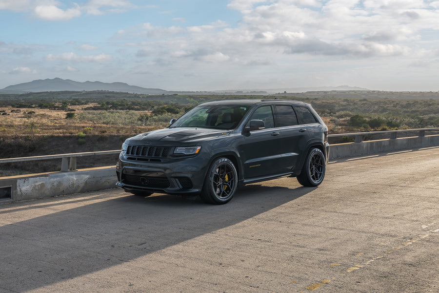 2018 Jeep Grand Cherokee Trackhawk on Blaque Diamond BD-F25 Wheels in Gloss Black