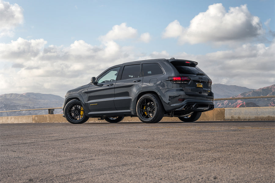 2018 Jeep Grand Cherokee Trackhawk on Blaque Diamond BD-F25 Wheels in Gloss Black