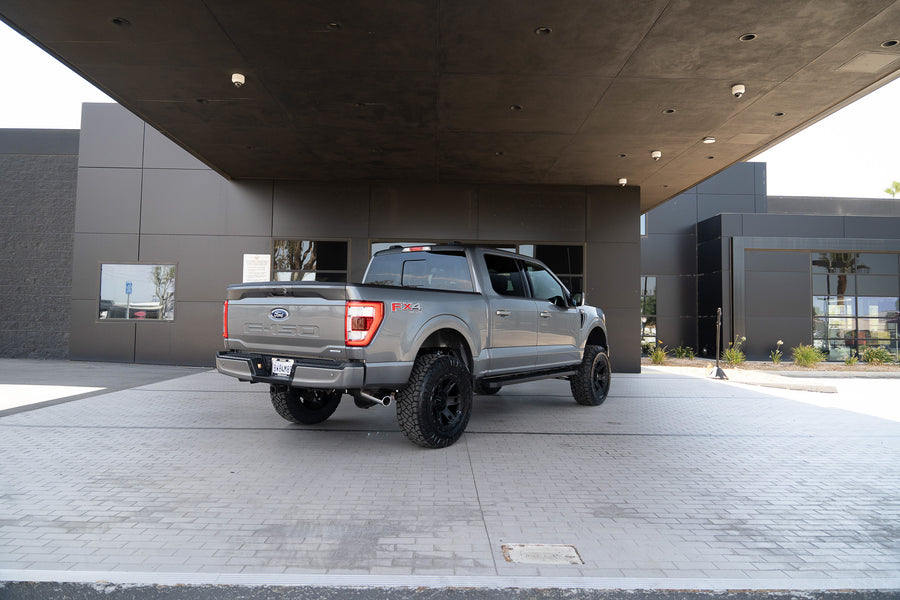A 2020 Ford F150 on Blaque Diamond BD-O801 Textured Black Wheels