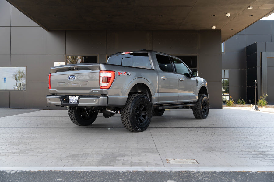 A 2020 Ford F150 on Blaque Diamond BD-O801 Textured Black Wheels