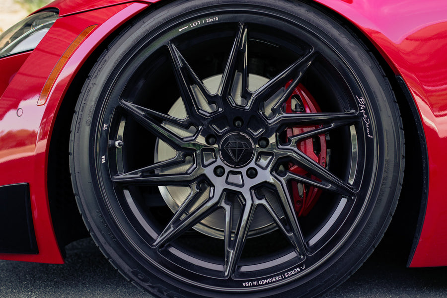 A 2020 Toyota Supra Launch Edition on Blaque Diamond BD-F20 Gloss Black Wheels