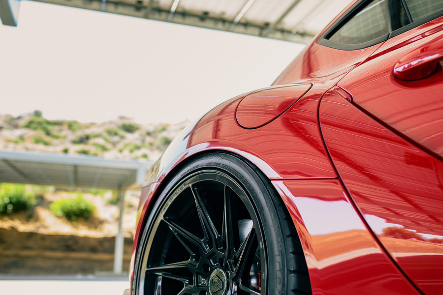 A 2020 Toyota Supra Launch Edition on Blaque Diamond BD-F20 Gloss Black Wheels