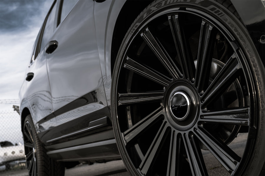 A 2022 Cadillac Escalade on Blaque Diamond BD-40 Gloss Black Wheels