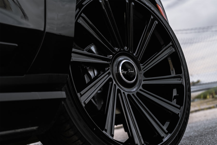 A 2022 Cadillac Escalade on Blaque Diamond BD-40 Gloss Black Wheels