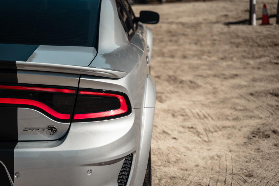 A 2020 Dodge Charger Hellcat Widebody on Blaque Diamond BD-F25 Gloss Black Wheels