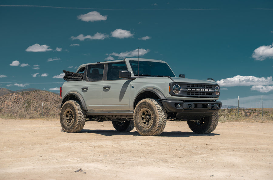 A 2022 Ford Bronco on Blaque Diamond BD-O102 Matte Bronze Wheels