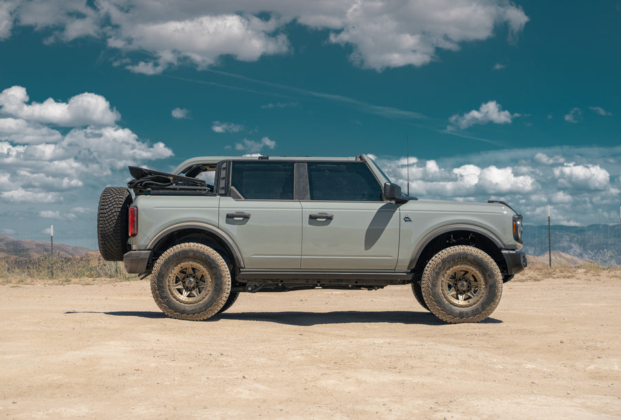 A 2022 Ford Bronco on Blaque Diamond BD-O102 Matte Bronze Wheels