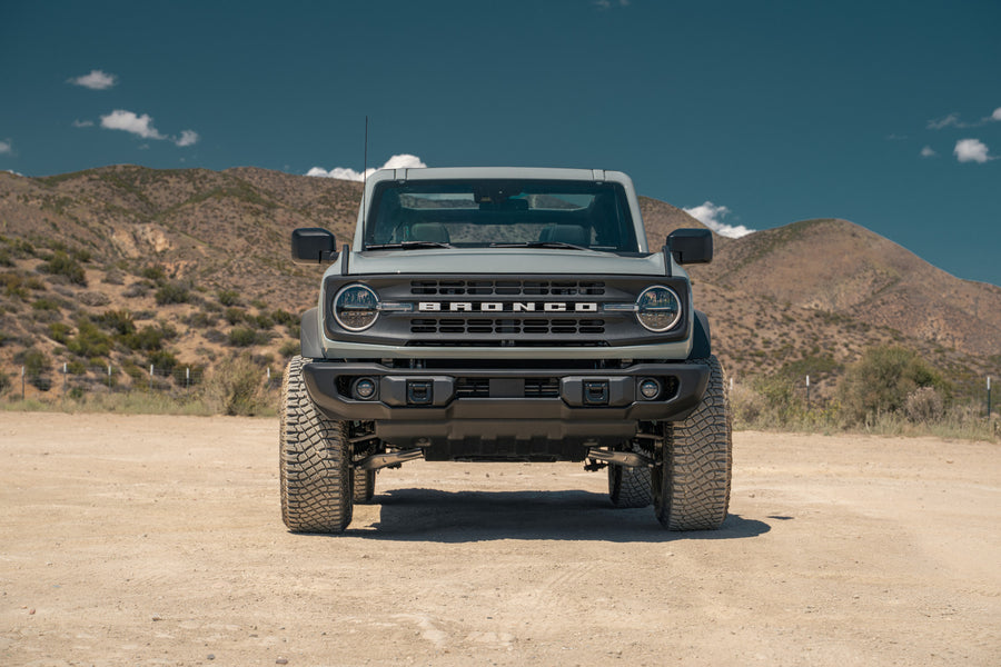 A 2022 Ford Bronco on Blaque Diamond BD-O102 Matte Bronze Wheels