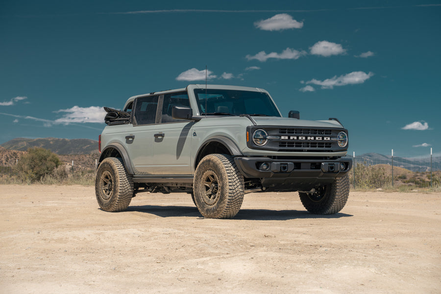 A 2022 Ford Bronco on Blaque Diamond BD-O102 Matte Bronze Wheels
