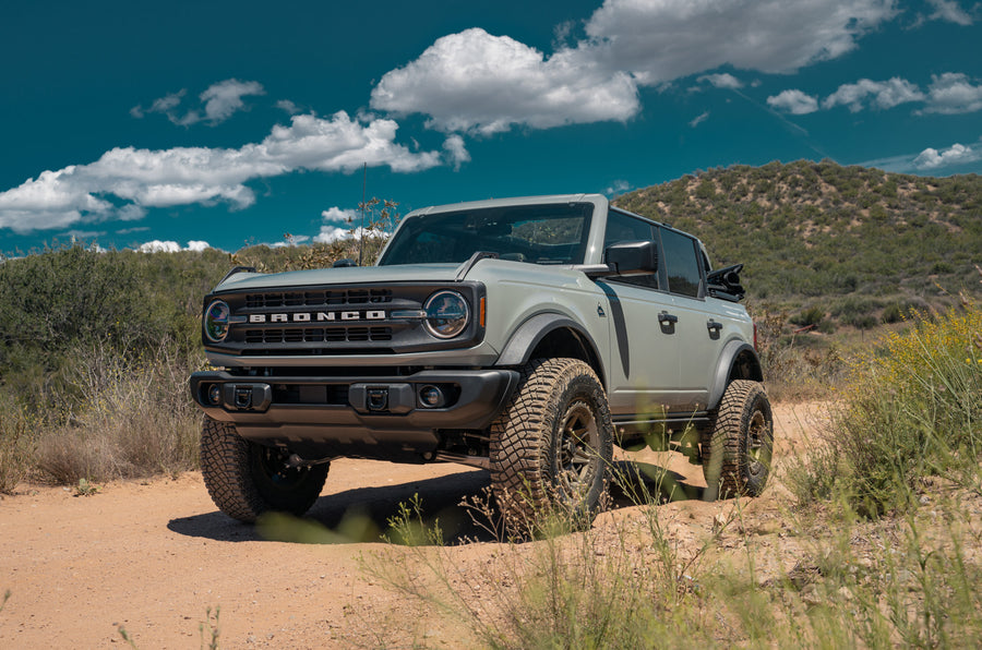 A 2022 Ford Bronco on Blaque Diamond BD-O102 Matte Bronze Wheels