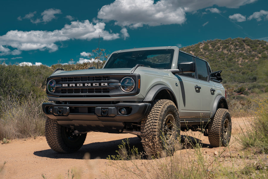 A 2022 Ford Bronco on Blaque Diamond BD-O102 Matte Bronze Wheels