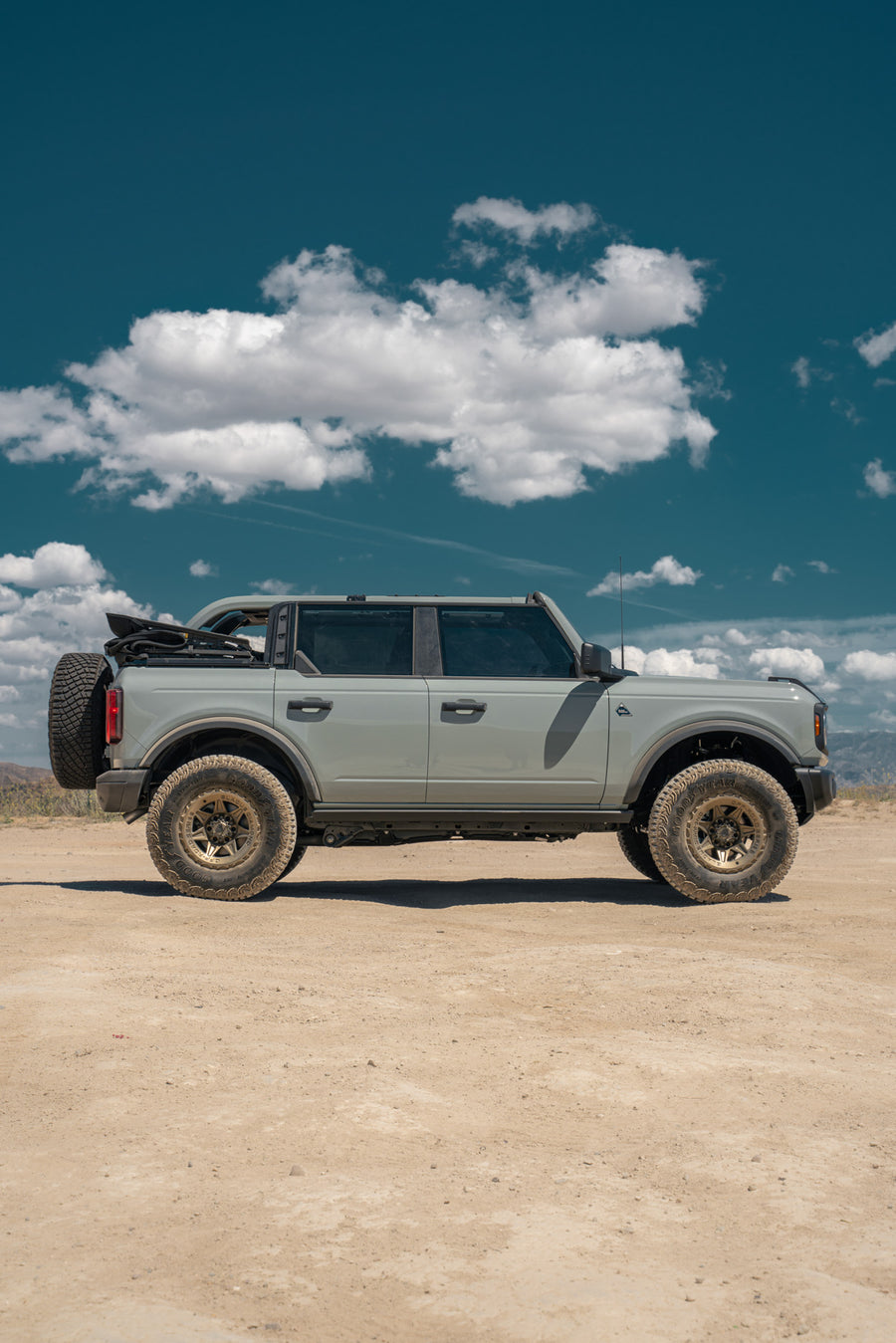 A 2022 Ford Bronco on Blaque Diamond BD-O102 Matte Bronze Wheels