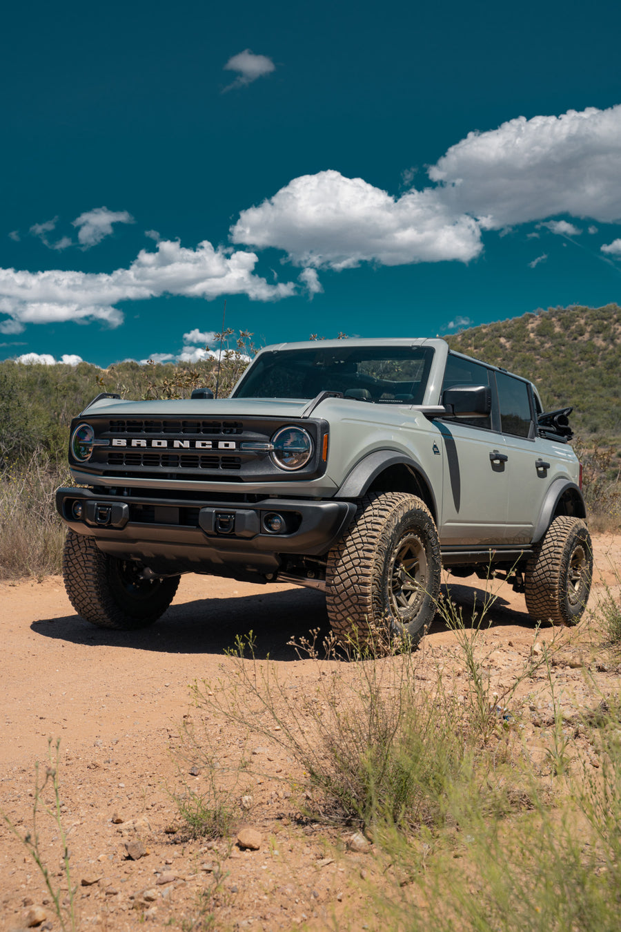 A 2022 Ford Bronco on Blaque Diamond BD-O102 Matte Bronze Wheels