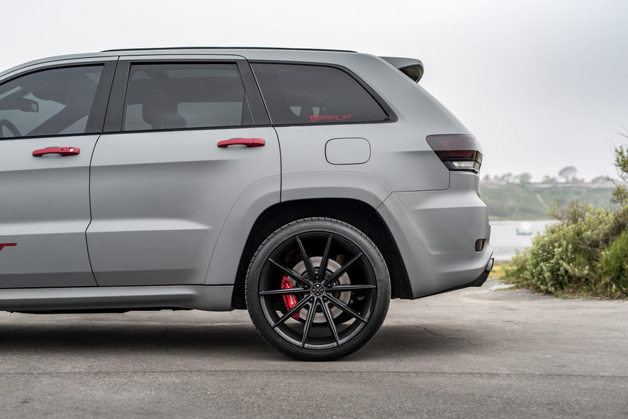 A 2014 Jeep Grand Cherokee SRT8 on Blaque Diamond BD11 Gloss Black Wheels