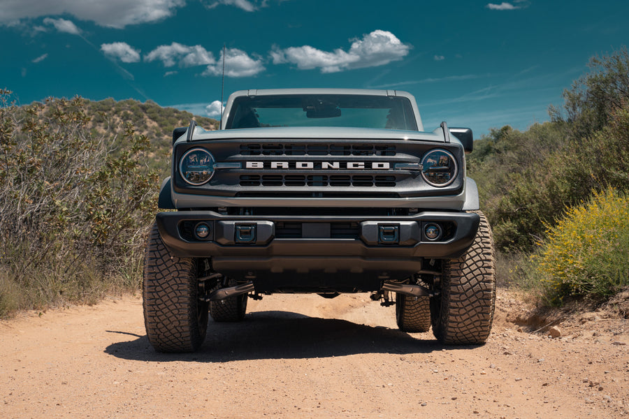 A 2022 Ford Bronco on Blaque Diamond BD-O102 Matte Bronze Wheels