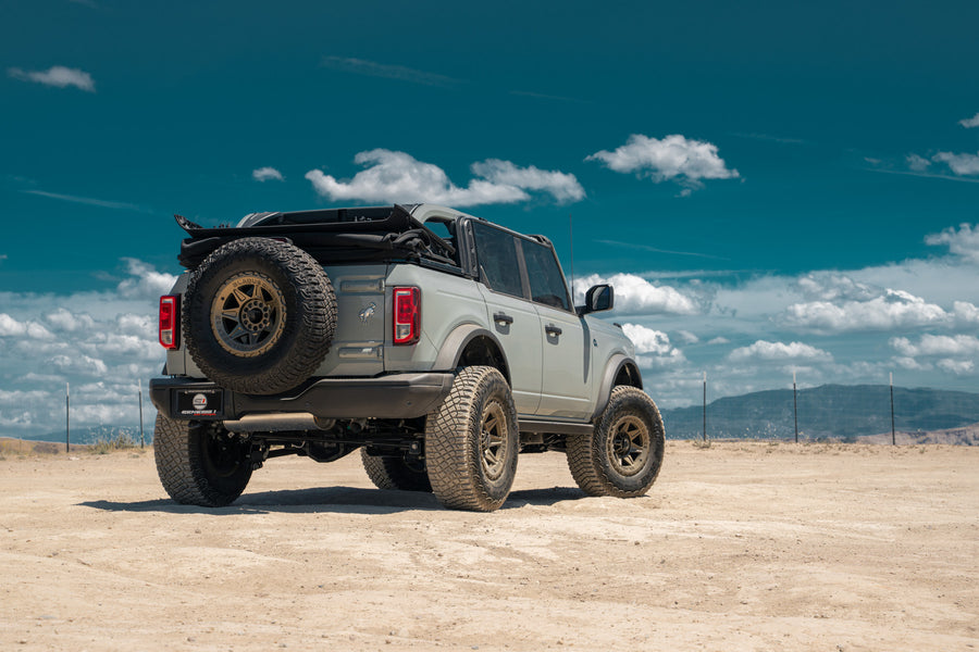 A 2022 Ford Bronco on Blaque Diamond BD-O102 Matte Bronze Wheels