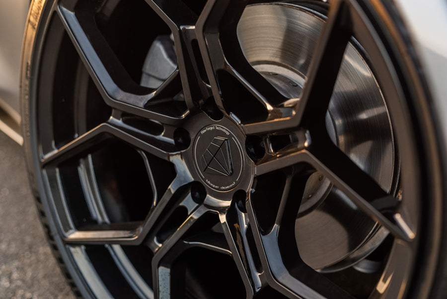 A 2021 Toyota Supra on Blaque Diamond BD-F25 Gloss Black Wheels