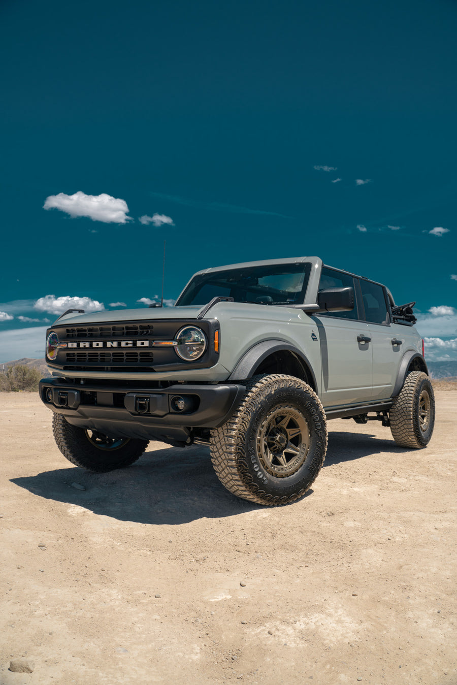 A 2022 Ford Bronco on Blaque Diamond BD-O102 Matte Bronze Wheels
