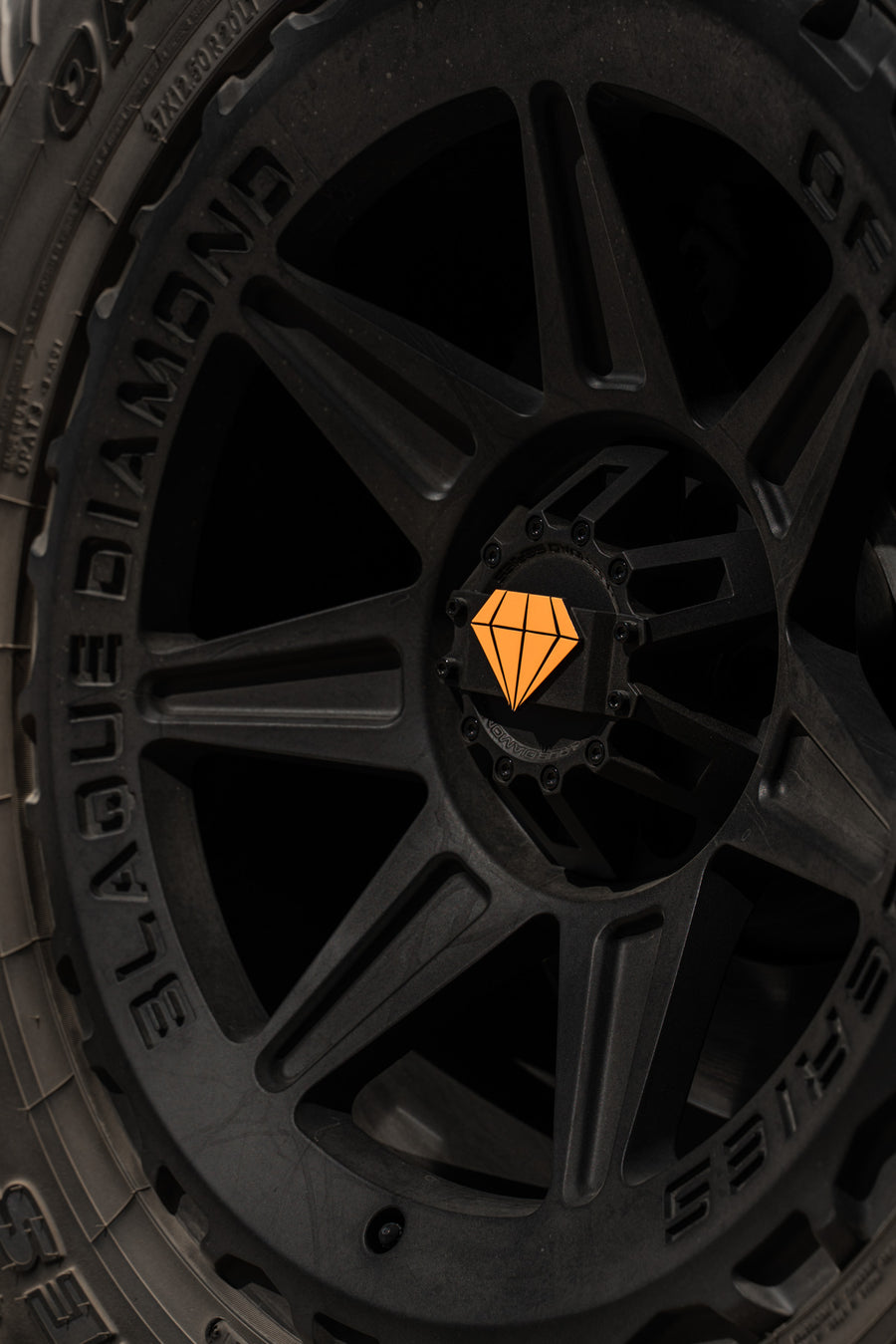 A 2022 Ram 1500 TRX on Blaque Diamond BD-O102 Textured Black Wheels
