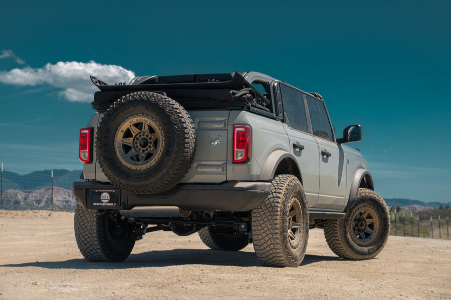 A 2022 Ford Bronco on Blaque Diamond BD-O102 Matte Bronze Wheels