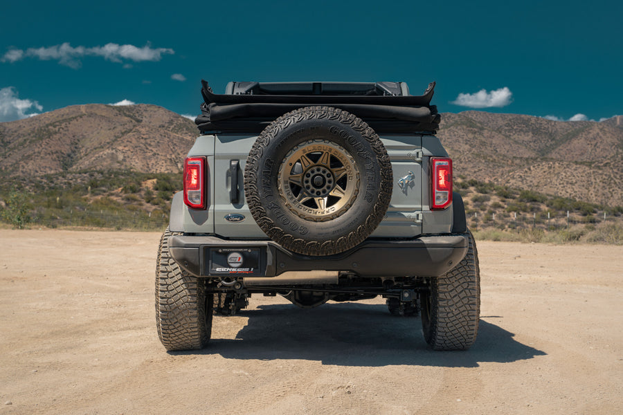 A 2022 Ford Bronco on Blaque Diamond BD-O102 Matte Bronze Wheels