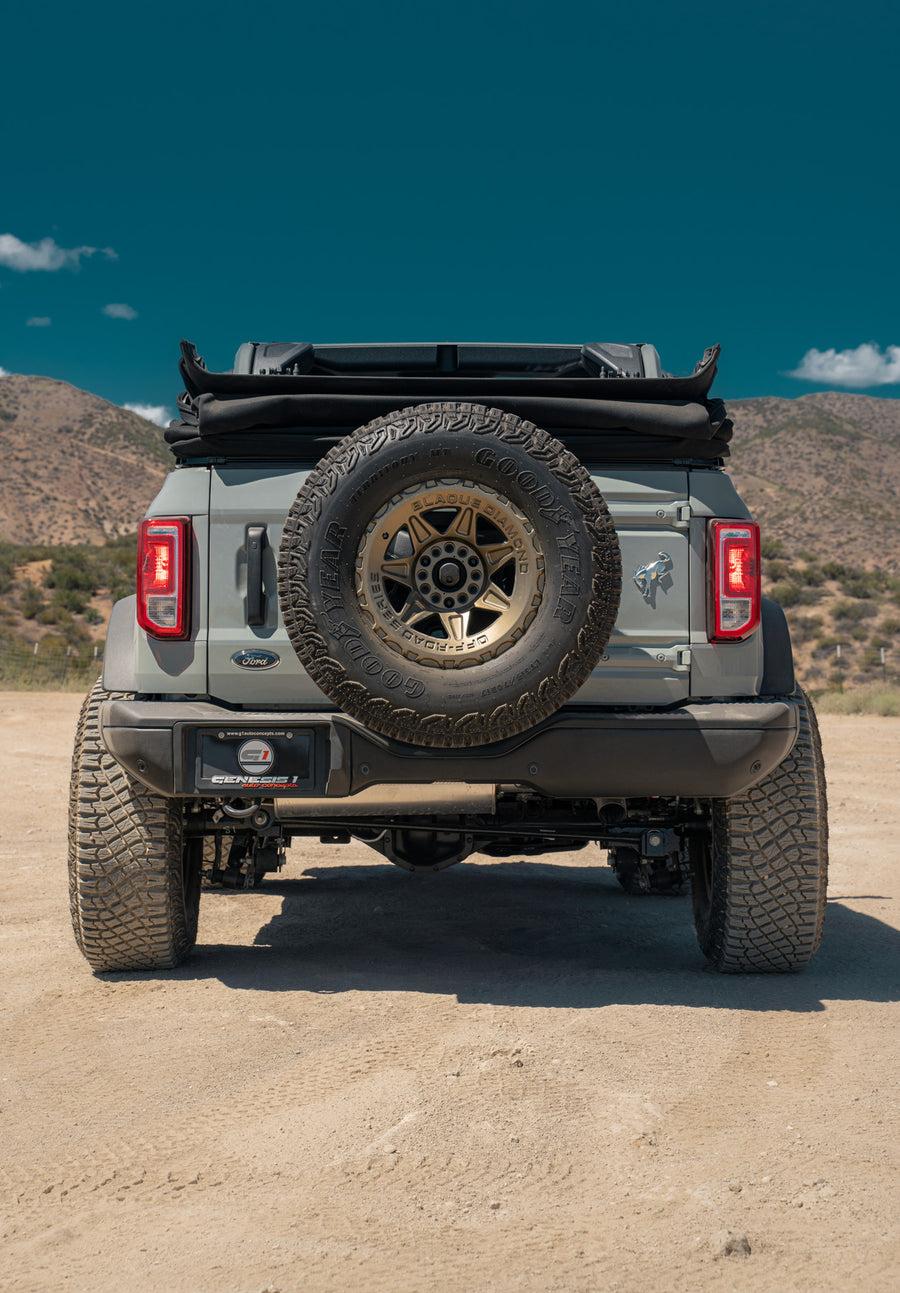 A 2022 Ford Bronco on Blaque Diamond BD-O102 Matte Bronze Wheels